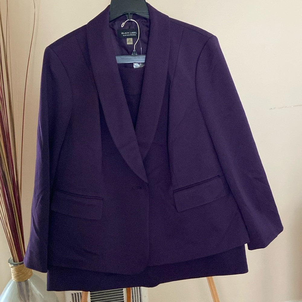 Purple Black Label by Evan Picone skirt set